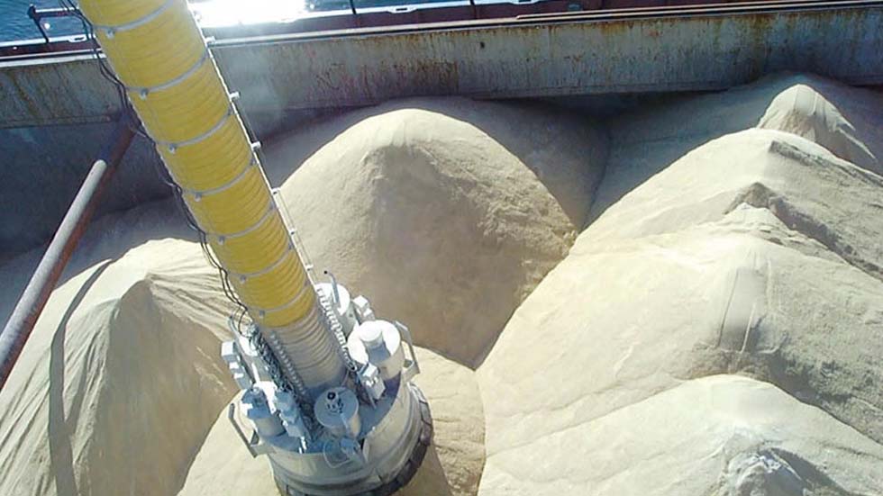 Schiffsverlader mit optimierter Entstaubung